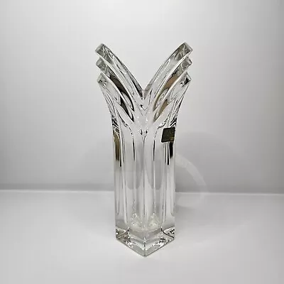 Mikasa Deco Heavy Crystal V Style Bud Vase Decor Made In Germany 8.5' Tall • $29.99