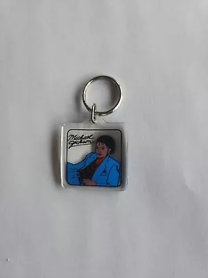  Vintage 1980s Michael Jackson Keychain Clear Acrylic In Packaging Sealed New! • $8.99