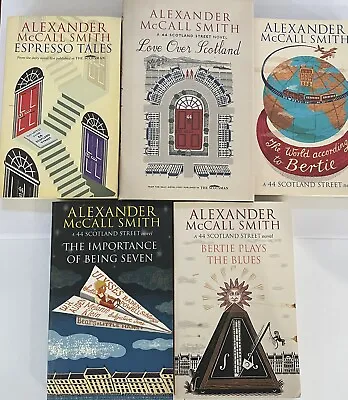$36 • Buy 5 X Alexander McCall Smith Books 44 Scotland Street HC Paperback Nos. 2,3,4,6,7