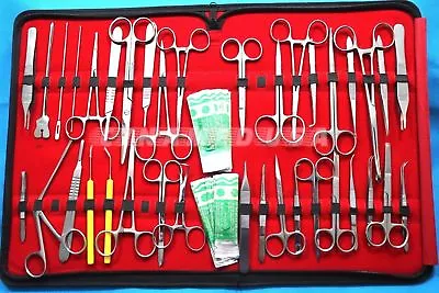 77 Us Military Field Minor Surgery Surgical Instruments Forceps Scissors Kit • $45.99