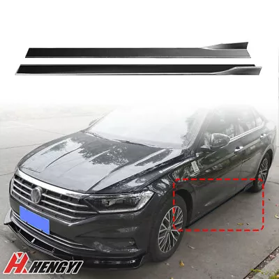 $64.66 • Buy Carbon Fiber Style Side Skirt Lip Body Kit For VW Jetta / GLI MK7 MK6