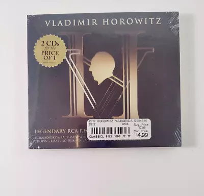 VLADIMIR HOROWITZ  LEGENDARY RCA RECORDINGS   RCA [2CD] BRAND NEW & SEALED J6 • $14.95