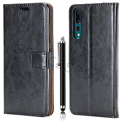 For Huawei Mate 20 P30 Pro Y6 Y7 P20 Phone Cover Leather Flip Wallet Book Case • £4.90