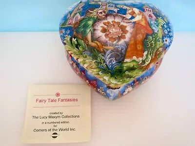 Love &Hearts!THE LUCY MAXYM COLLECTION Fairytale Fantasies PORCELAIN TRINKET BOX • $55