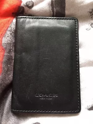 Coach New York Wallet Black Mini Wallet Leather • £12.95