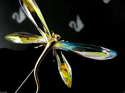 £169.13 • Buy Daniel Swarovski Signed Crystal Dragonfly Stick  Pin~brooch Retired New In Box 