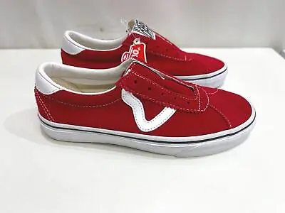 NEW Vans Old Skool Low Red Suede Runners Unisex Size Mens 4 RRP$130 *No Laces • $39.99