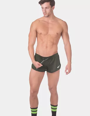 Barcode Berlin - Shorts Costa Olive Size L Men's Sprinter 91738/608 Gay Sexy • $48.52