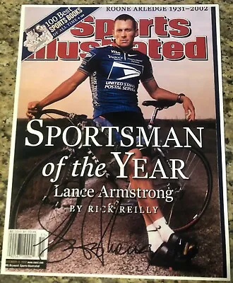 £47.19 • Buy Lance Armstrong Autographed Signed Sports Illustrated Cardstock Cover Photo