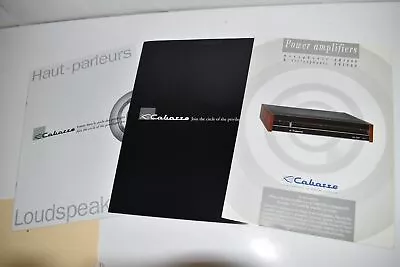 *LL* Cabasse Power Amplifiers AM1000 AS1000 -EPHEMRA -BOOKS AUDIOPHILE (ADP59) • $25