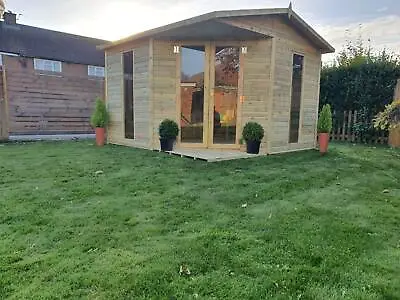 Summer House Garden Room Office Cabin Summerhouse Shed Fitted Check Postcodes • £2600