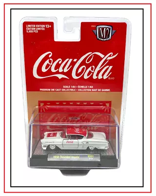 1958 Chevrolet Impala Red Lined Tyres Coca Cola M2 #52500 Diecast Scale 1/64 • $28.99