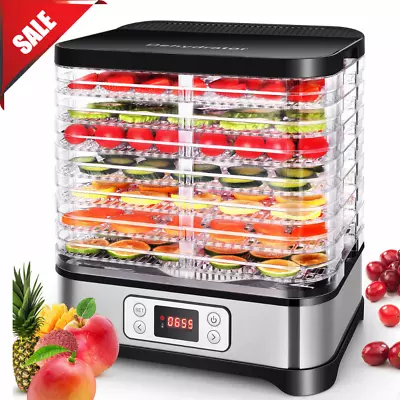 8Trays Electric Food Dehydrator Machine Commercial Fruit Jerky Beef Meat Dryer🏡 • $57.99