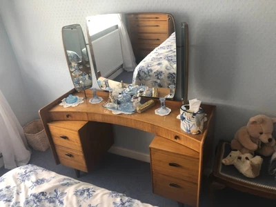 £275 • Buy Vintage Retro Mid-Century Modern 60s Lebus Link Teak Bedroom Furniture Set