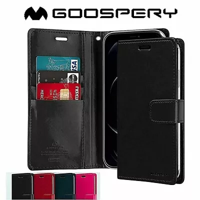 $9.99 • Buy Fit IPhone 14 13 12 Pro Max Plus Case 11 Cover Flip Card Wallet Slim Blue Moon