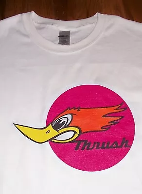 Thrush Muffler T-Shirt XL 4XL Hot Rod Speed Shop Drag Racing Retro SS Muscle Car • $20.95