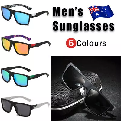 $10.37 • Buy Polarized Mens Sunglasses Polarised Square Frame Sports Driving Glasses AU STOCK