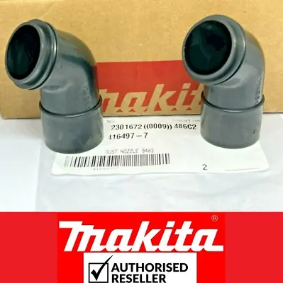 2Pcs Genuine Makita Replacement Dust Nozzle 416497-7 For 9403 9921 Belt Sander • £9.86