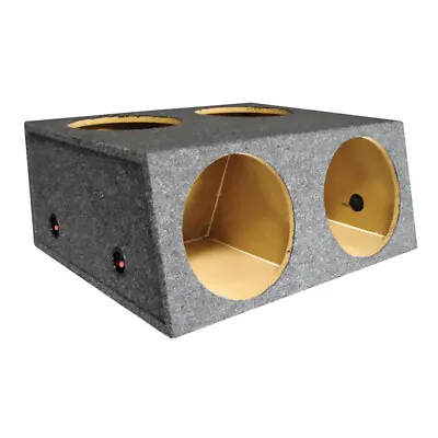 Q Power BASS12 4HOLE T 4 Hole 12  Sealed Divided Speaker Subwoofer Box • $99.99