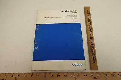 Volvo Service Manual Cars Section 3 (35-38) Lighting Instruments 850 1992 (800) • $11.10