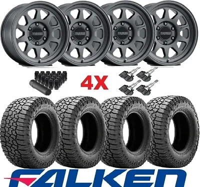 Method Black Wheels Rims Tires 285 70 17 Falken Wildpeak A/t3w Mr316 Fits Toyota • $2195