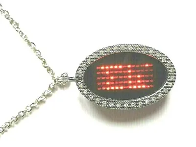 Programmable Led Necklace I LED Necklace Tag Kids Toy Or Dog Tag UK Free Post • $2.72