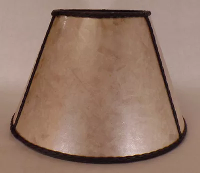 6  X 12  X7 1/2  Parchment Color Empire Style Mica UNO Bridge Floor Lamp Shade  • $118.54