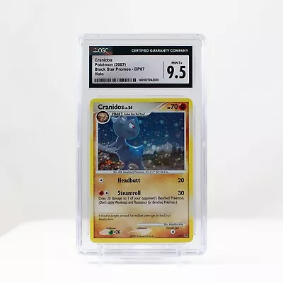 Pokemon Cranidos Holo #DP07 Diamond & Pearl Black Star Promo CGC 9.5 POP1 PSA • $239