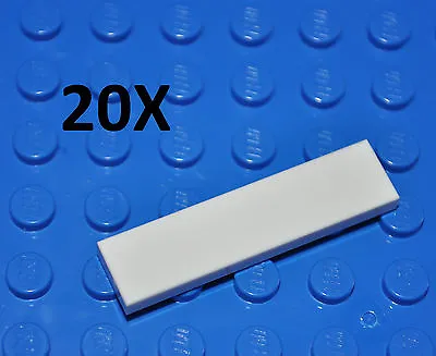$6.39 • Buy Lego Parts - 20x 1x4 White Tiles/flat Building Pieces/smooth Floor Bulk/2431