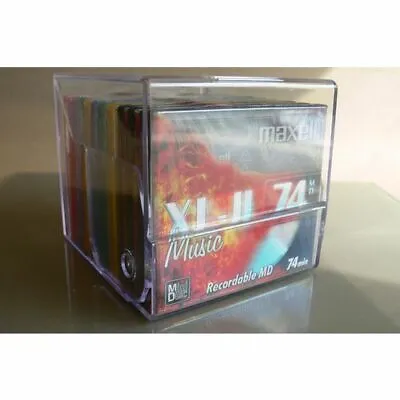 Maxell Minidiscs 10 In Maxell Flip Lid Storage Box New • £59.99