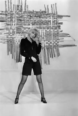 Mireille Darc Set Television Show Dim Dam Dom Paris France Mar- 1968 Old Photo 1 • $5.79