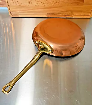 Mauviel M200 2mm Copper Stainless Skillet Bronze Handle 10 1/4  W EUC • $50