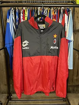 AC Milan Training Jacket 90s Lotto Motta Football Shirt • £120