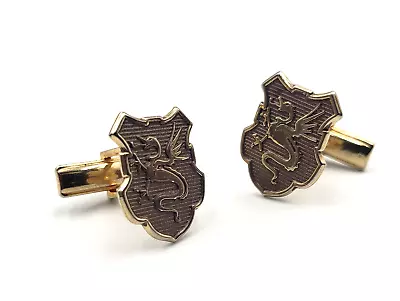 VTG Cufflinks Dragon Heraldic Game Of Thrones Renaissance Jewelry Formal Men • $24