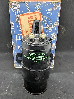 Nos 1956 Hudson Packard Clipper Nash Studebaker 12 Volt Ignition Coil Cad-4004 • $79.99