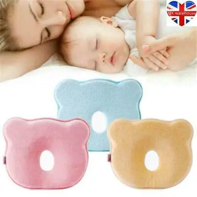 £7.59 • Buy Baby Infant Memory Foam Pillow Newborn Pillows Prevent Flat Head Support Help UK