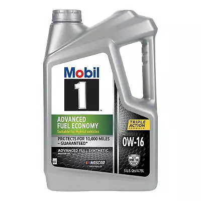 Mobil 1 Advanced Fuel Economy Full Synthetic Motor Oil 0W-16 5 Quart • $25.97