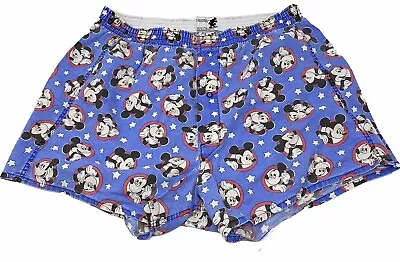 Vintage Mickey Mouse Men’s Boxer Shorts Disney All Cotton Large Made In USA 90s • $14.99