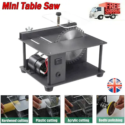 £49.90 • Buy Mini Table Saw Woodworking Polish Cutting Tool Bench Saw Machine Handmade Saw