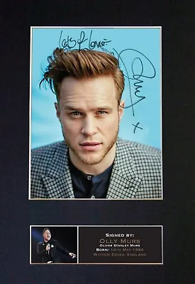 OLLY MURS No2 Mounted Signed Autograph Photo Print A4 #601 • £10.95