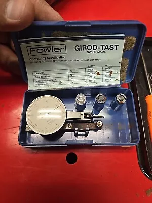 Girod-Tast GT1454R Metric Dial Test Indicator Horizontal 0.01mm36mmStylus SWISS • $139.99