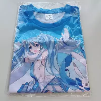 Hatsune Miku T-shirt Snow Full Graphics Size M Color Blue VOCALOID IXima • $143.87