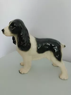 Melba Ware Large Black And White Cocker Spaniel Vintage Mint Condition • £6