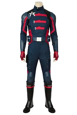 The Falcon And Winter Soldier Full Set Uniform Cosplay Costume Halloween + Shoes • $561.17