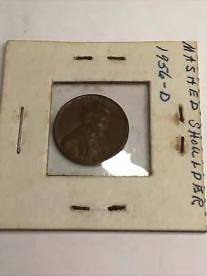 1956 D Wheat Penny Error • $1