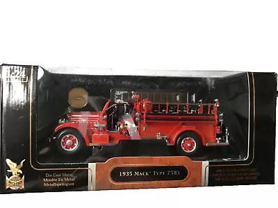 NIB! Yat Ming HANOVER FIRE DEPT. RED 1935 MACK Fire Engine 24K Plated Coin 1:24 • $49.94