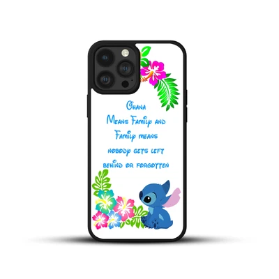 £6.99 • Buy Case For Iphone Lilo And Stitch Tropical Ohana Quote Floral Gift Tpu Phone Cover