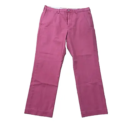 POLO RALPH LAUREN Mens 36/30 LightPink Straight ClassicCottonTwill PrepGolf Blue • $21.28