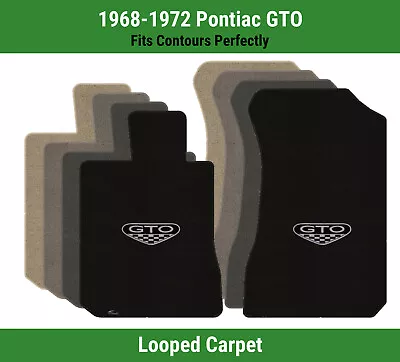 Lloyd Classic Loop Front Row Carpet Mats For '68-72 Pontiac GTO W/GTO Crest Logo • $138.99