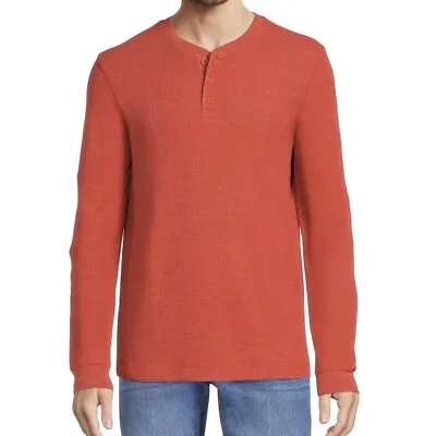 George Mens 3XL XXXL Long Sleeve Thermal Henley Shirt New NWT • $6.99